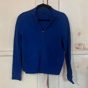 Faconnable Royal Blue Bomber sweatshirt Jacket